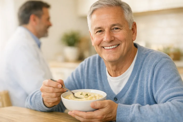 Alimentação após colocação de prótese protocolo dentária